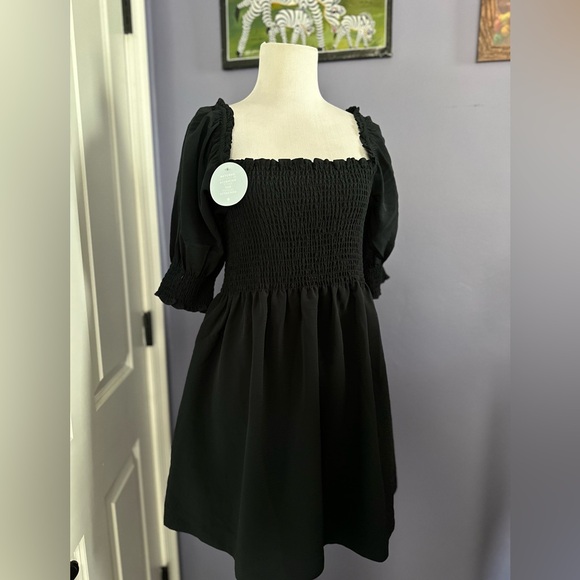 The Athena Nap dress in Black crepe - Picture 7 of 7